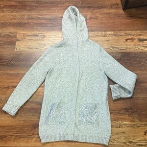 Cozy Gray Hooded Cardigan